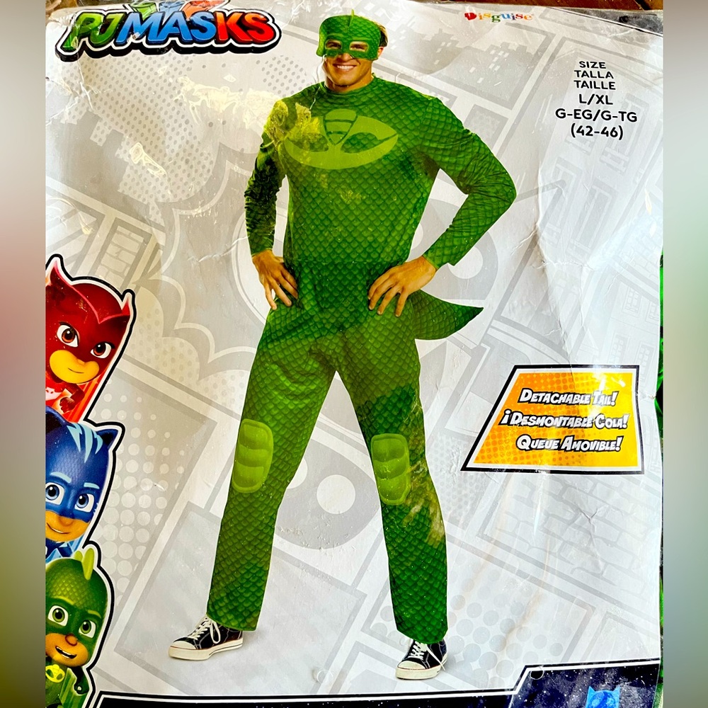 Men’s PJ Masks Gekko Costume L/XL